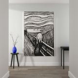 The Scream - Black and White Expressionist Print By Edvard Munch - Image 2