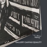 The Scream - Black and White Expressionist Print By Edvard Munch - Image 3