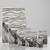 The Scream - Black and White Expressionist Print By Edvard Munch - Image 4