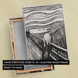 The Scream - Black and White Expressionist Print By Edvard Munch - Image 6