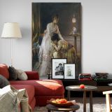 After the Ball - Elegant 19th Century Women Portrait By Alfred Stevens canvas wall art - Image 8
