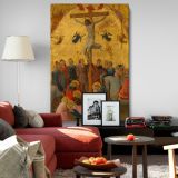 The Crucifixion - Early Renaissance Gold Painting By Fra Angelico canvas wall art - Image 8