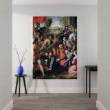 Christ Falling on the Way to Calvary - Sacrificial Scene By Raphael canvas wall art - Image 2