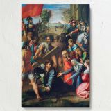 Christ Falling on the Way to Calvary - Sacrificial Scene By Raphael canvas wall art - Image 7