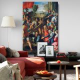 Christ Falling on the Way to Calvary - Sacrificial Scene By Raphael canvas wall art - Image 8