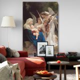 The Virgin of the Angels - Madonna with Child and Angels By Bouguereau canvas wall art - Image 8