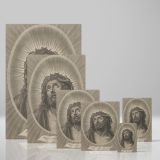 Head of Christ - Classical Crowned Religious Oval By Adrian van Melar canvas wall art - Image 4