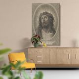 Head of Christ - Classical Crowned Religious Oval By Adrian van Melar canvas wall art - Image 5