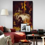 After the Hunt - Dramatic Still Life with Game and Dogs By David Neal canvas wall art - Image 8