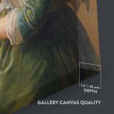 Julie Le Brun Looking in a Mirror - Elegant Girl Portrait By canvas wall art - Image 3