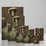 Mrs. John White Alexander - Seated Lady in Wide Hat By John White Alexander canvas wall art - Image 4