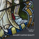 Jesus with Prophets - Historic Stained Glass Church Scene canvas wall art - Image 3