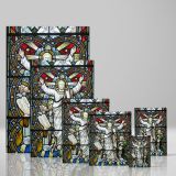 Jesus with Prophets - Historic Stained Glass Church Scene canvas wall art - Image 4