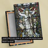 Jesus with Prophets - Historic Stained Glass Church Scene canvas wall art - Image 6