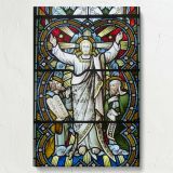 Jesus with Prophets - Historic Stained Glass Church Scene canvas wall art - Image 7