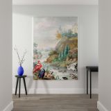 Birds near a Mountain Stream - Colorful Rustic Nature Scene By Herman Henstenburgh canvas wall art - Image 2