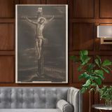 Christus aan het Kruis - Dramatic Crucifixion Scene By Richard Brookshaw canvas wall art