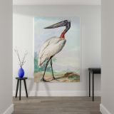 Jabiru - Serene Long-Legged Bird in Landscape By Aert Schouman canvas wall art - Image 2