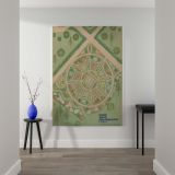 Estate Parterre Plan - Vintage Geometric Garden Layout By Virginia Richards canvas wall art - Image 2