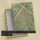 Estate Parterre Plan - Vintage Geometric Garden Layout By Virginia Richards canvas wall art - Image 6