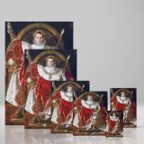 Napoleon on Imperial Throne - Regal French Portrait By Jean-Auguste-Dominique Ingres canvas wall art - Image 4