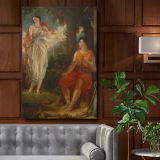 Venus and Anchises - Romantic Myth Scene By Benjamin Robert Haydon canvas wall art