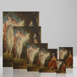 Venus and Anchises - Romantic Myth Scene By Benjamin Robert Haydon canvas wall art - Image 4