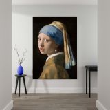 Girl with a Pearl Earring - Iconic Portrait By Johannes Vermeer canvas wall art - Image 2