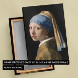 Girl with a Pearl Earring - Iconic Portrait By Johannes Vermeer canvas wall art - Image 6