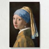Girl with a Pearl Earring - Iconic Portrait By Johannes Vermeer canvas wall art - Image 7