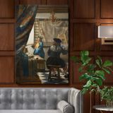 The Allegory of Painting - Dutch Masterpiece in Studio By Johannes Vermeer canvas wall art