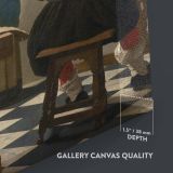 The Allegory of Painting - Dutch Masterpiece in Studio By Johannes Vermeer canvas wall art - Image 3