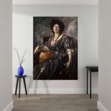 Portrait of Lady Michelham - Elegant Edwardian Style By Jacques- canvas wall art - Image 2