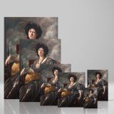 Portrait of Lady Michelham - Elegant Edwardian Style By Jacques- canvas wall art - Image 4