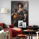 Portrait of Lady Michelham - Elegant Edwardian Style By Jacques- canvas wall art - Image 8