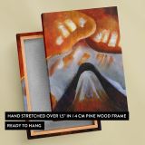 Mountain and Sky - Abstract Natural Forms in Orange and Blue By Arthur Dove canvas wall art - Image 6