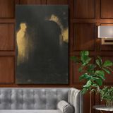 Glowing Figure Before Archway - Ghostly Vision in Black and White By Odilon Redon canvas wall art