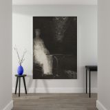 I Continued to Gaze on the Chair - Surreal Misty Figure By Odilon Redon canvas wall art - Image 2
