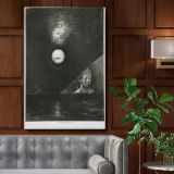 Angel of Certitude on the Horizon - Dreamlike Celestial Scene By Odilon Redon canvas wall art
