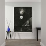 Angel of Certitude on the Horizon - Dreamlike Celestial Scene By Odilon Redon canvas wall art - Image 2