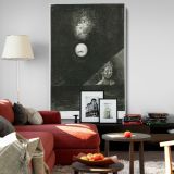 Angel of Certitude on the Horizon - Dreamlike Celestial Scene By Odilon Redon canvas wall art - Image 8