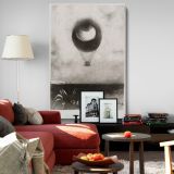 Ë Edgar Poe - Surreal Eye Balloon in Sky By Odilon Redon canvas wall art - Image 8