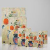 Large Vase with Flowers - Pastel Floral Still Life By Odilon Redon canvas wall art - Image 4