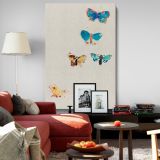 Five Butterflies - Watercolor Insect Illustration By Odilon Redon canvas wall art - Image 8