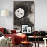 Strange Flower - Surreal Botanical Face Art By Odilon Redon canvas wall art - Image 8