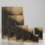 Primitive Man - Solitary Seated Nude in Shadows By Odilon Redon canvas wall art - Image 4