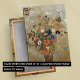Still Life with Flowers - Bouquet with Butterflies By Odilon Redon canvas wall art - Image 6