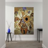 Etruscan Vase with Flowers - Symbolic Floral Still Life By Odilon Redon canvas wall art - Image 2