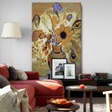 Etruscan Vase with Flowers - Symbolic Floral Still Life By Odilon Redon canvas wall art - Image 8