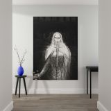 Seven Stars with Two-Edged Sword - Mystical Revelation Scene By Odilon Redon canvas wall art - Image 2